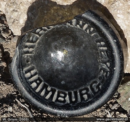 Botella de Hamburgo de Hermann Haye Glass - Atacama Region