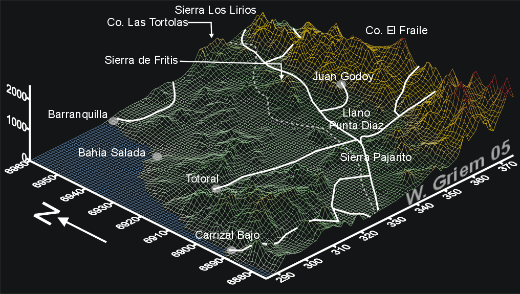 3D carrizal Bajo en la Region de Atacama