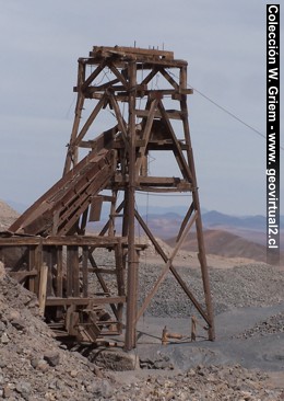 Mina en el desierto de Atacama, Chile