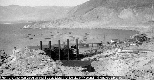 Robert Platt (1930): Barquito in Atacama, vom Pass aus gesehen