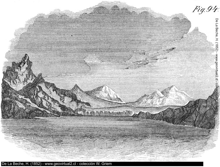 Glaciar llegando al mar de Beche