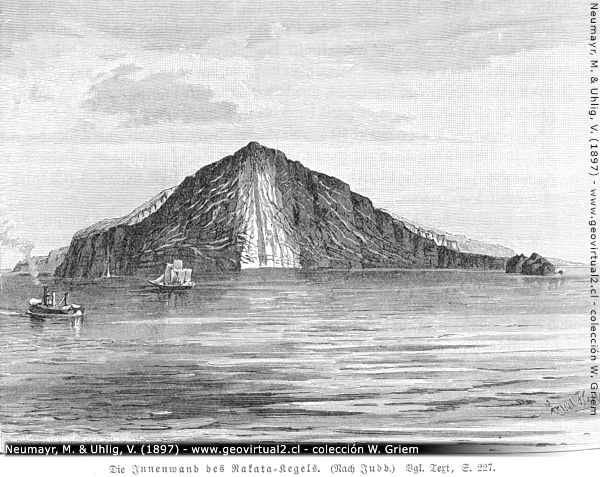 Innenwand des Krakatau - Kraters