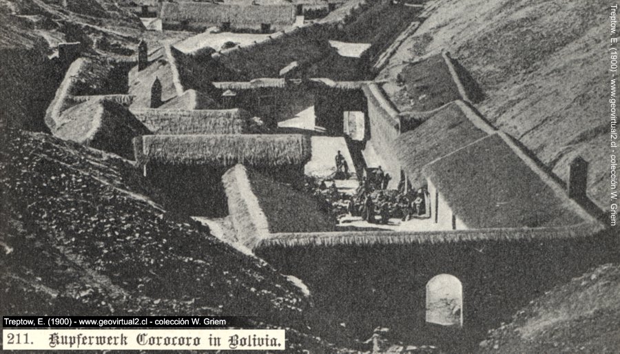 Nah Ansicht der Corocoro Mine in Bolivien
