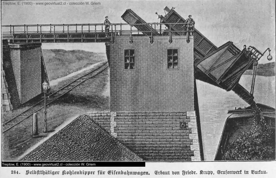 Descarga de mineral automatica desde los carros