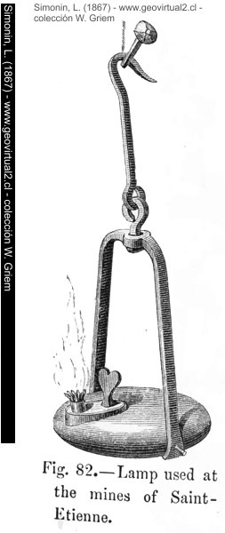 Lámpara minera de Simonin