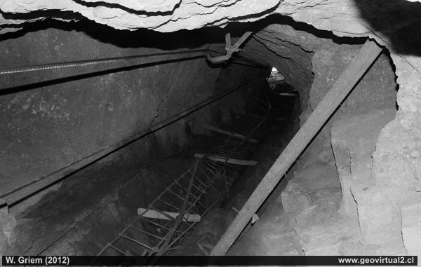 Untertage im Bergwerk in der Atacama Wüste
