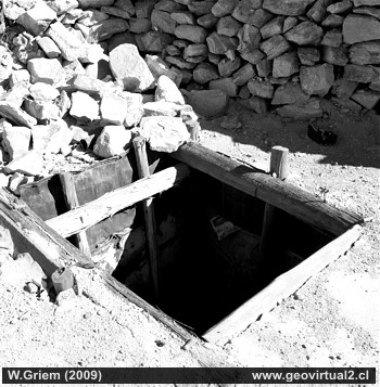 Pique de la mina Andacollo en la Región de Atacama , Chile