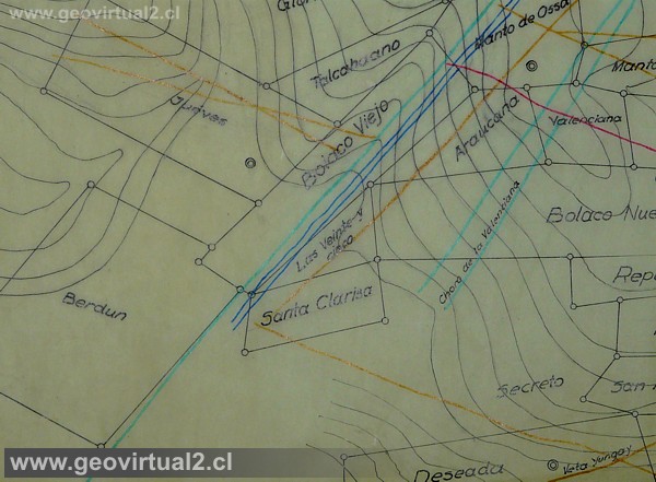Pertenencias en Chañarcillo - carta histórica