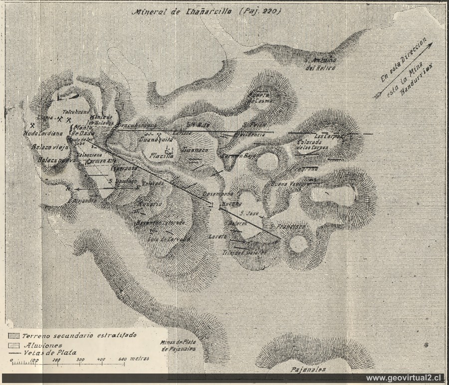 Carta de Chañarcillo de Domeyko - Región de Atacama, Chile