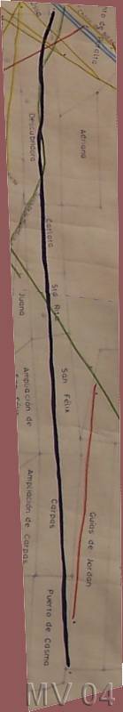 veta Descubridora de Chañarcillo - carta geológica
