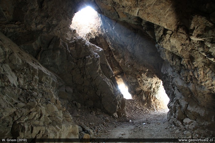 Mina de Checo de Cobre en el desierto de Atacama, Chile