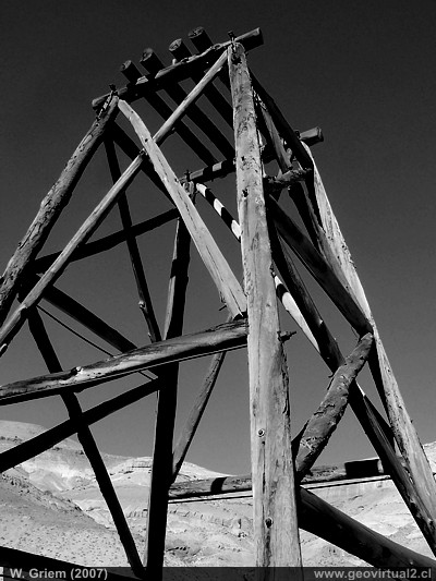 Peinecillo de la mina Agua Amarilla en Cerro Blanco - Region Atacama