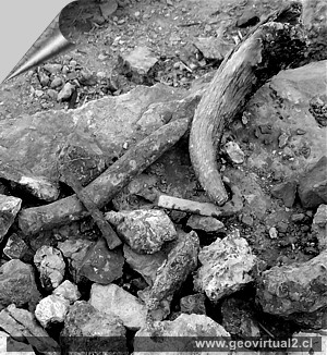 Herramientas mineras en Puquios