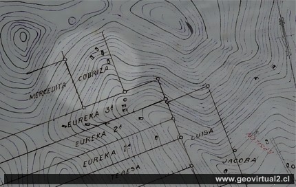 Auschnitt einer Karte von Tres Puntas