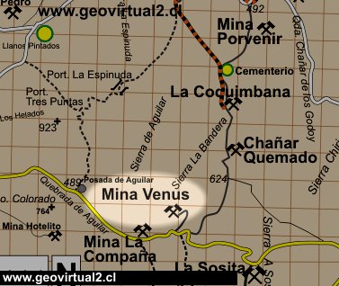Carta del sector Mina Venus