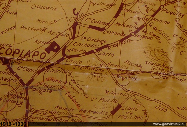 Carta Copiapo - Llampos 1919