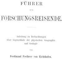 Titel: von Richthofen - Forschungsreisender