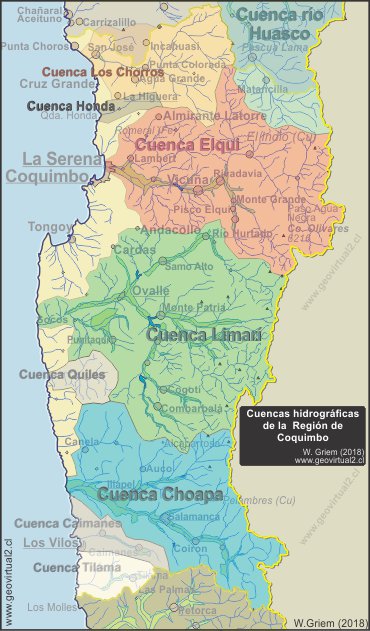 Cuencas hidrográficas de la región de Coquimbo, Chile