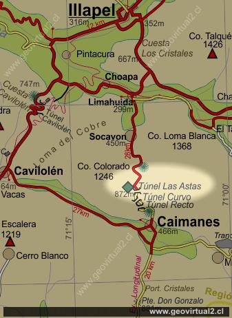 Mapa carretera: Túnel Astas