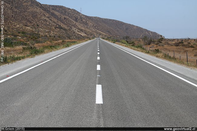 Carretera a Cavilolén, Chile