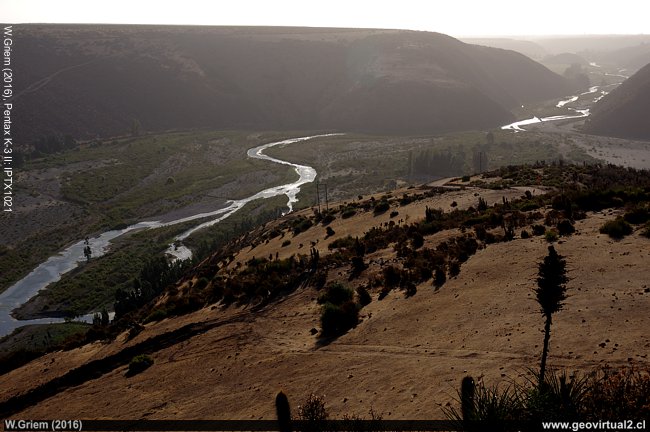 Río Choapa cerca de Mincha, Región de Coquimbo, Chile