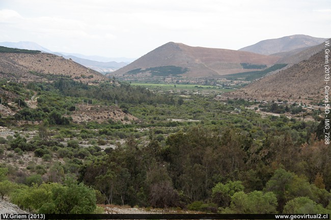 Paisaje cerca del embalse La Paloma en Ovalle, Chile