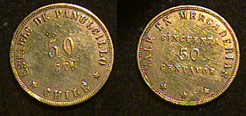 Fichas de las minas de Panulcillo, Chile